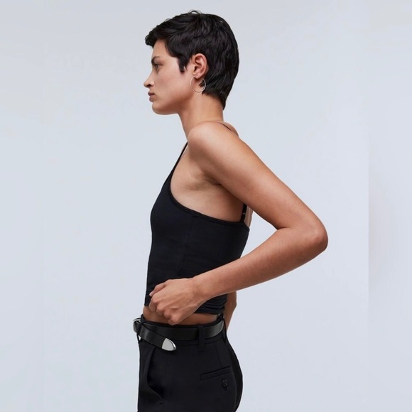 Madewell Scoopneck Cami Tank with Shelf Bra NWT - Picture 3 of 11